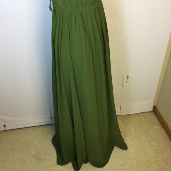 Revelry Forest Green Cap Sleeve Maxi Dress - Picture 14 of 15